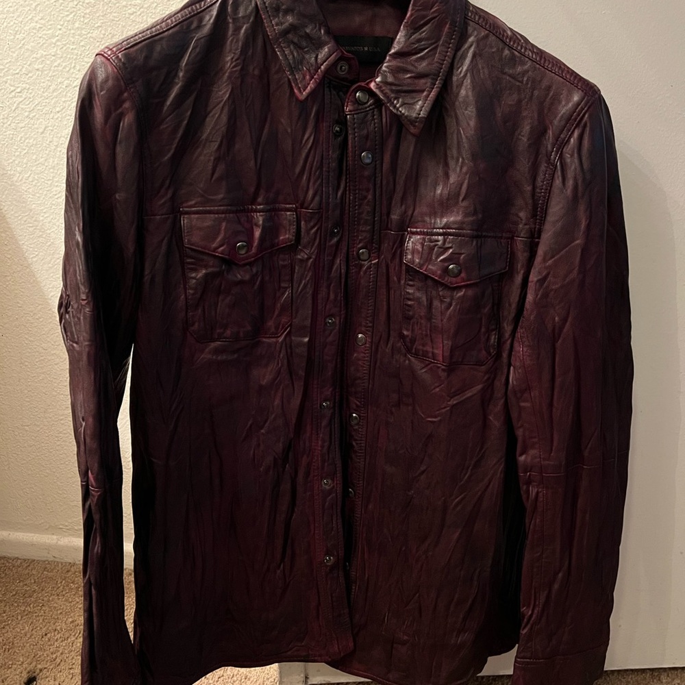 John Varvatos Red Lightweight Corduroy Jacket